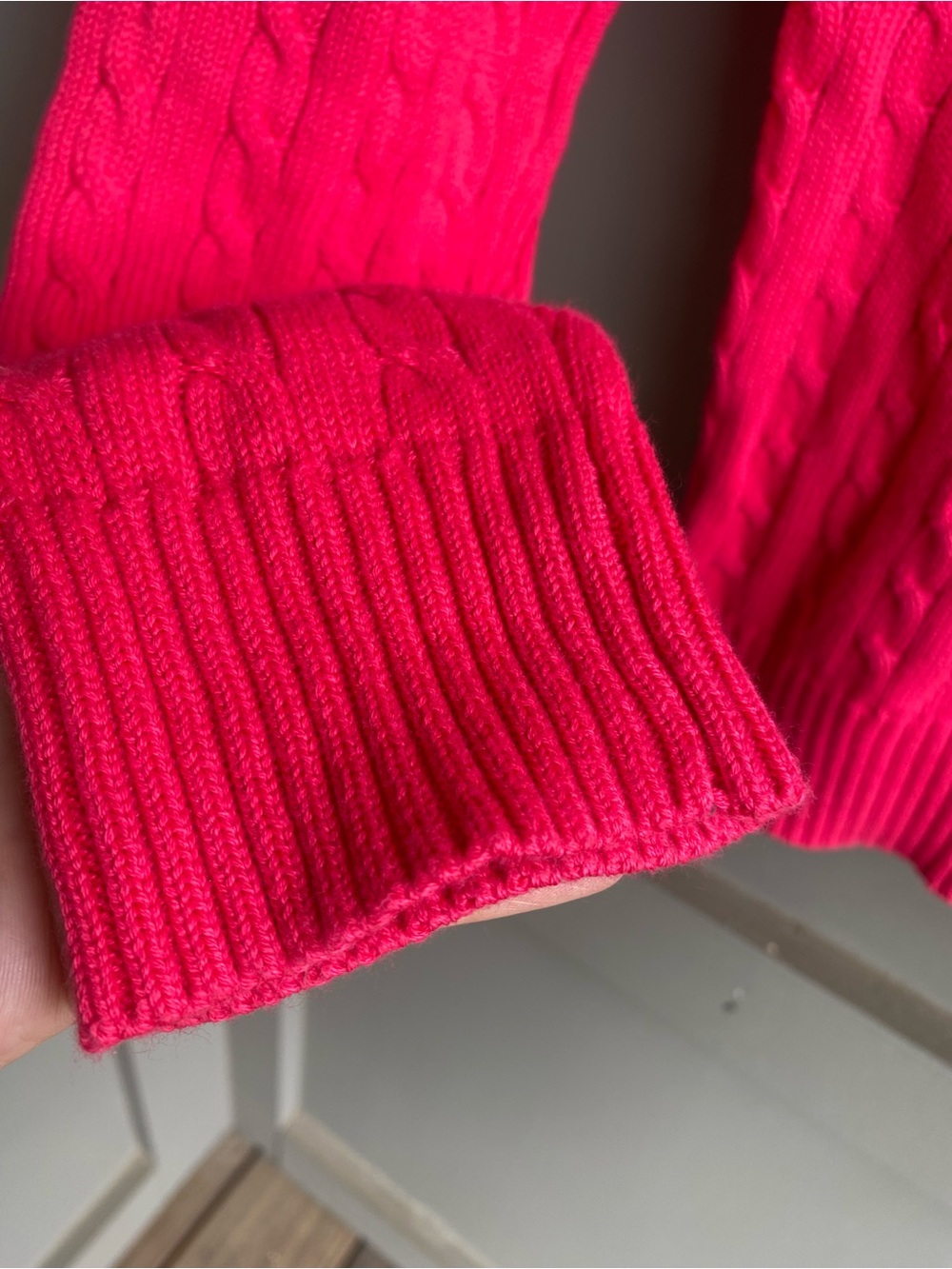 Lilly Pulitzer Women’s Cable Knit Crewneck Sweater - Pink Size L - Picture 8 of 12